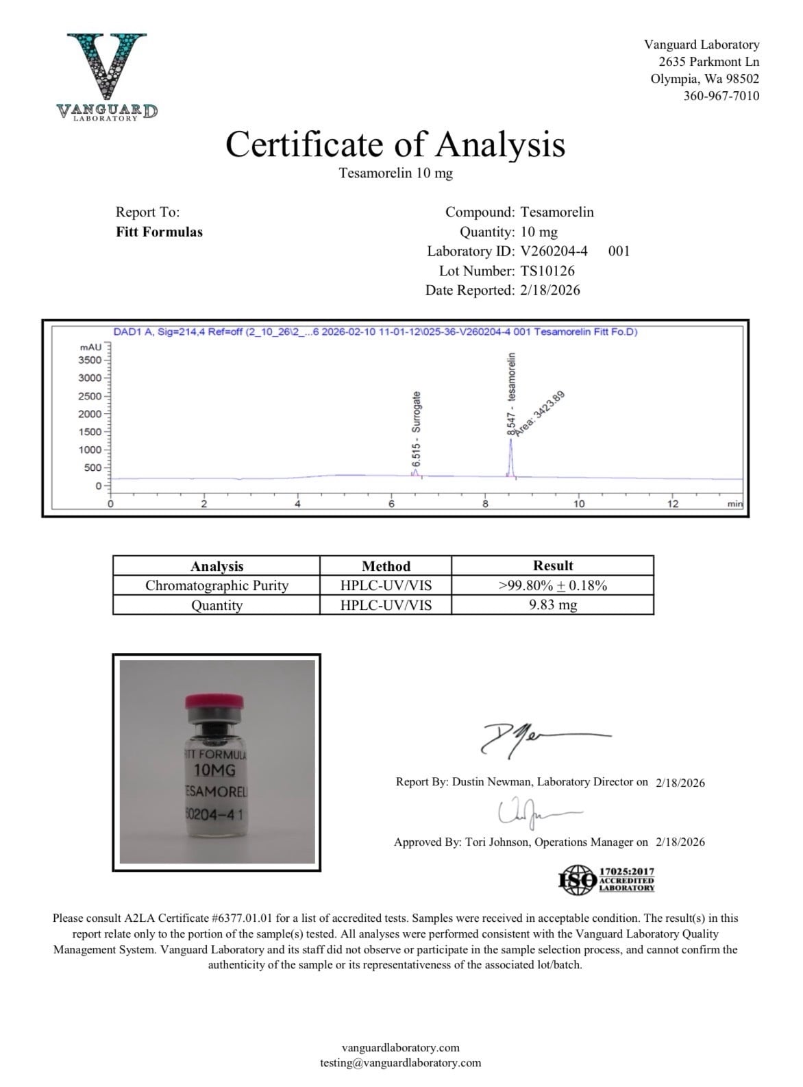 Tesamorelin 10mg Research Peptide - Image 2