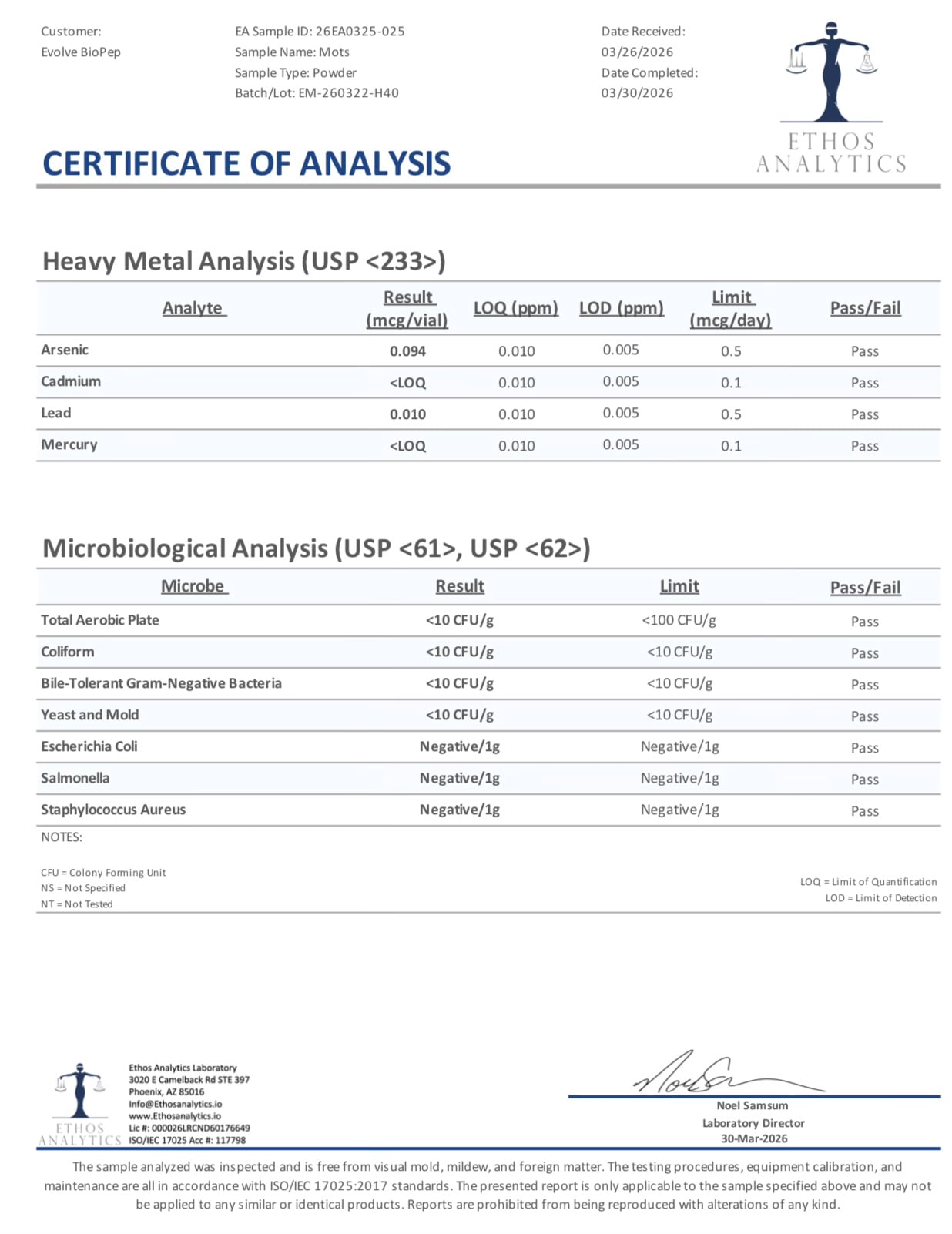 Mots-C 40mg Research Peptide - Image 3
