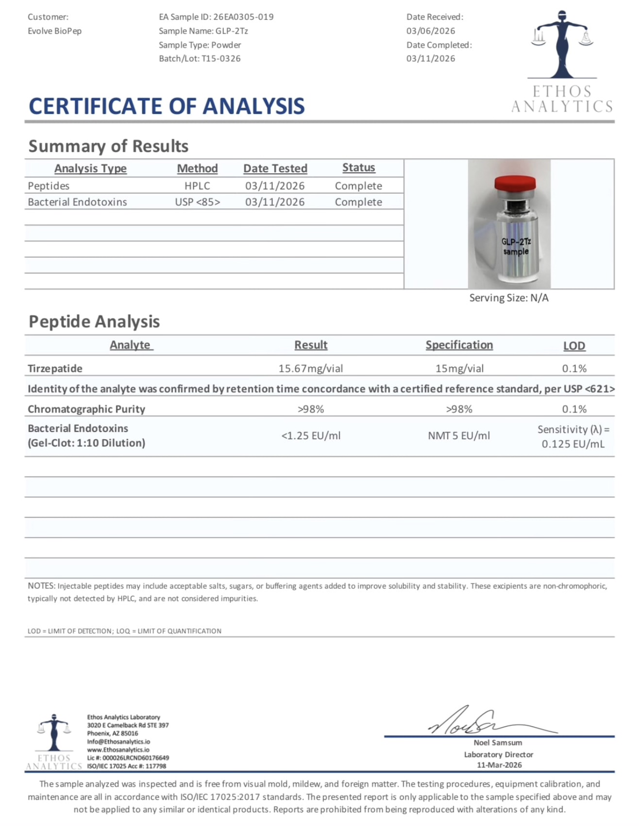 Tirz-15 | Dual Agonist Research Peptide 15mg - Image 2